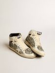 Men Men’s Sky-Star Lab In Zebra Nappa With Textured Silver Leather Star Sky-Star Golden Goose - 2