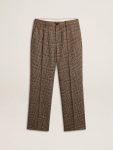 Men Men's Soft Houndstooth Pants Jeans & Pants Golden Goose Gray - 1
