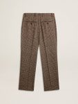 Men Men's Soft Houndstooth Pants Jeans & Pants Golden Goose Gray - 2