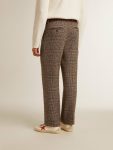 Men Men's Soft Houndstooth Pants Jeans & Pants Golden Goose Gray - 5
