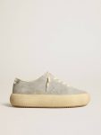 Men Men’s Space-Star Shoes In Ice-Gray Suede With Shearling Lining Space-Star Golden Goose - 1