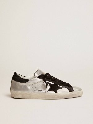 Men Men's Super-Star In Silver Leather Golden Goose Super-Star - 1