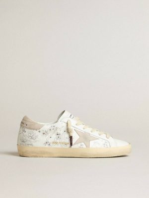 Men Men’s Super-Star Ltd Cny In White Leather With Lettering On The Upper Golden Goose Super-Star - 1