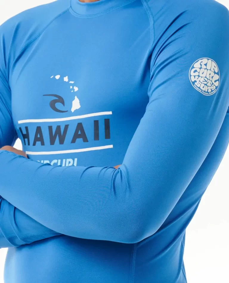 Men Rash Guards Hawaii Upf50  Performance Long Sleeve Rash Guard Rip Curl - 4