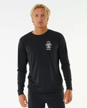 Men Rash Guards Icons Surflite Uv Long Sleeve Rash Guard Rip Curl - 1