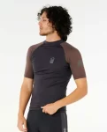 Men Rash Guards Rip Curl Search Upf Performance Short Sleeve Rash Guard - 3
