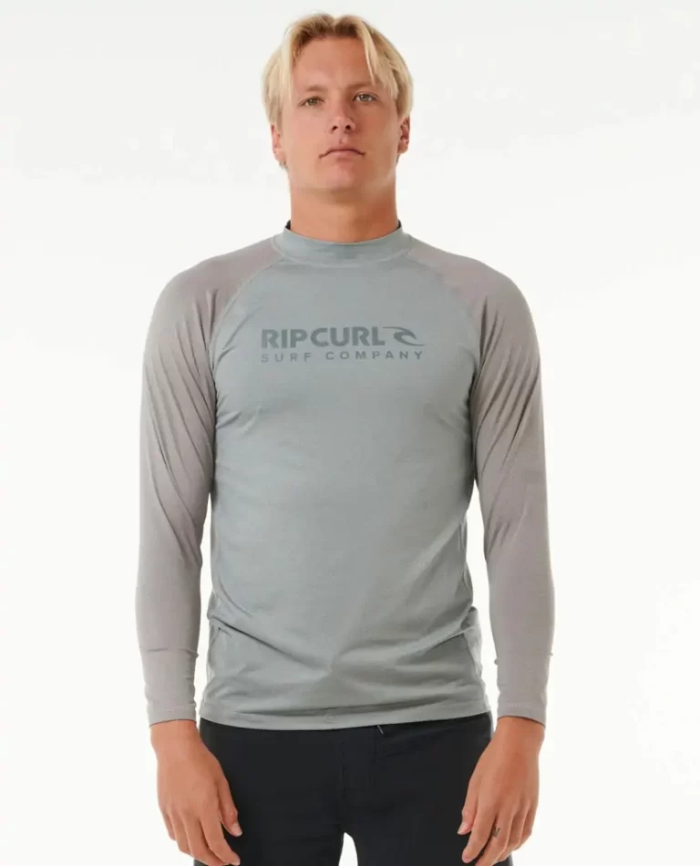 Men Rash Guards Shock Uv Long Sleeve Rash Guard Rip Curl - 1