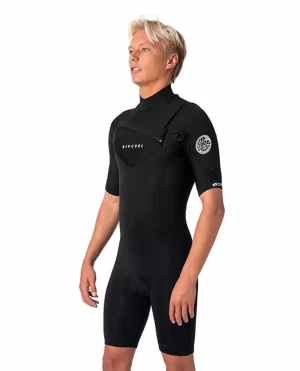 Men Rip Curl Dawn Patrol 2/2 Chest Zip Wetsuit Spring Springsuits - 1