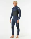 Men Rip Curl Dawn Patrol 4/3 Chest Zip Wetsuit Fullsuits - 1
