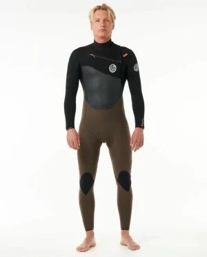 Men Rip Curl Fullsuits E7 Flashbomb 3/2 Chest Zip Wetsuit - 1