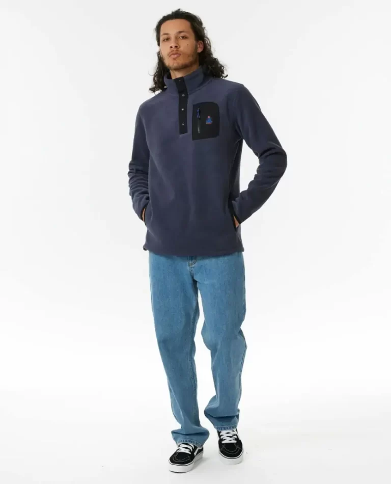 Men Rip Curl Hoodies & Fleece Search Polar Fleece Crew - 4