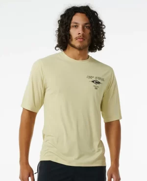 Men Rip Curl Icons Surflite Uv Short Sleeve Rash Guard Rash Guards - 1