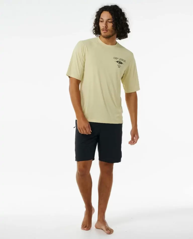 Men Rip Curl Icons Surflite Uv Short Sleeve Rash Guard Rash Guards - 4