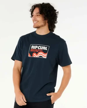 Men Rip Curl Tees & Tanks Surf Revival Swirl Tee - 1