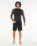 Men Search Upf Performance Long Sleeve Rash Guard Rip Curl Rash Guards - 4
