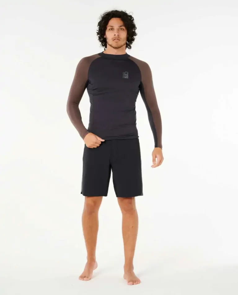 Men Search Upf Performance Long Sleeve Rash Guard Rip Curl Rash Guards - 4