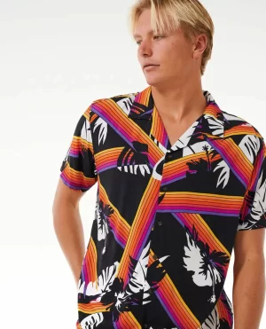 Men Shirts & Flannels Rip Curl Surf Revival Hoffman Short Sleeve Shirt - 1