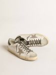 Men Super-Star Golden Goose Super-Star Ltd With Croc-Print Star And Green Heel Tab White - 2