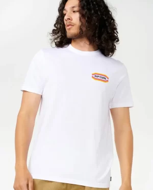 Men Surf Revival Channels Tee Rip Curl Tees & Tanks - 1