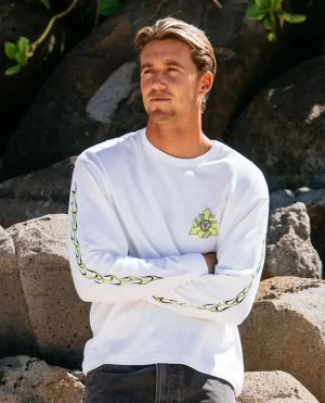 Men Tees & Tanks Rip Curl X Abrand Long Sleeve Arrows Tee - 1
