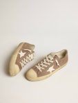 Men V-Star In Dove-Gray Suede With White Nappa Leather Star Golden Goose V-Star - 2
