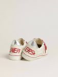 Men’s Ball Star Ltd Cny In White Leather With A Lived-In Effect Men Worn White Ball Star Golden Goose - 4
