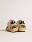 Men's Ball Star Ltd In Nappa Leather With Red Leather Star And Leather Heel Tab Ball Star Men Golden Goose - 4