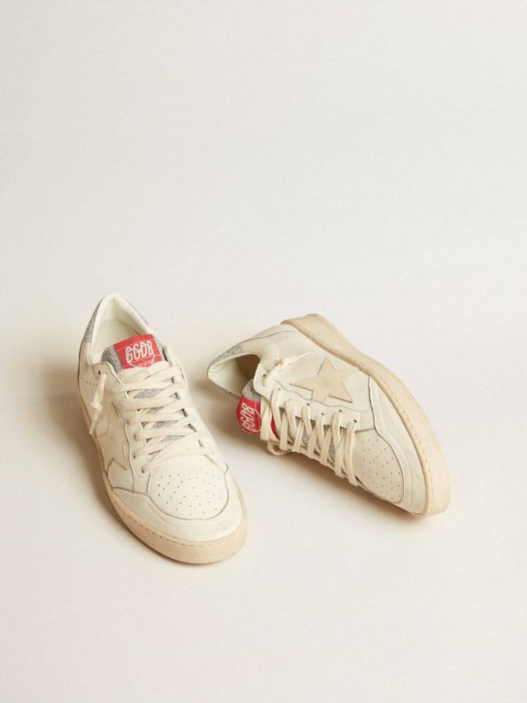 Men’s Ball Star Ltd In Nappa With White Star And Swarovski Crystal Heel Tab Men Golden Goose Ball Star - 3