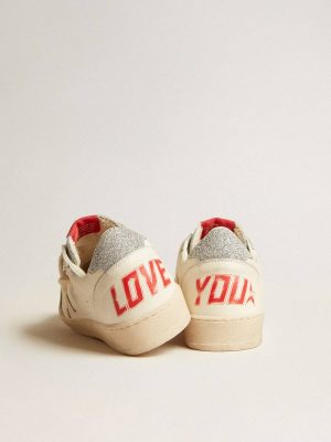 Men’s Ball Star Ltd In Nappa With White Star And Swarovski Crystal Heel Tab Men Golden Goose Ball Star - 1