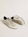 Men’s Ball Star Ltd With Suede Star And Textured Leather Heel Tab Golden Goose White Men Ball Star - 2