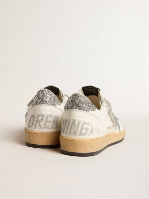 Men’s Ball Star Wishes In Nappa Leather With Glitter Star And Heel Tab Ball Star Men Golden Goose - 1