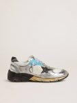 Men's Dad-Star In Mesh And Silver Foiled Leather With Black Leather Star Men Golden Goose Dad-Star - 1