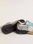 Men's Dad-Star In Mesh And Silver Foiled Leather With Black Leather Star Men Golden Goose Dad-Star - 3