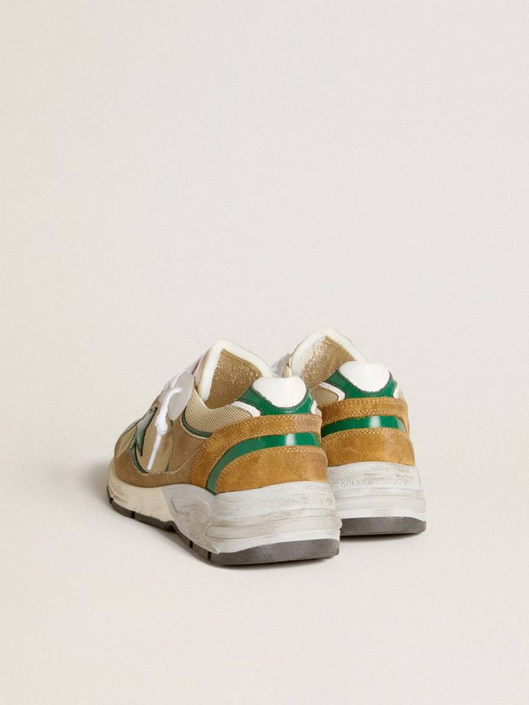 Men’s Dad-Star Lab In Nylon With Green Leather Star And Suede Inserts Golden Goose Men Dad-Star - 4