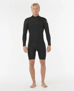 Mens Dawn Patrol Long Sleeve Back Zip Springsuit Springsuits Men Rip Curl - 1