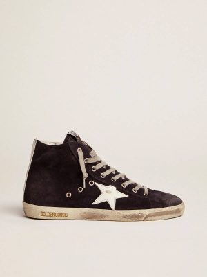 Men's Francy In Leather With Leather Star And Heel Tab Francy Golden Goose Men - 1