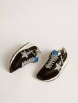 Men’s Marathon With Black Ripstop Nylon Upper And Silver Star Men Golden Goose Marathon - 2