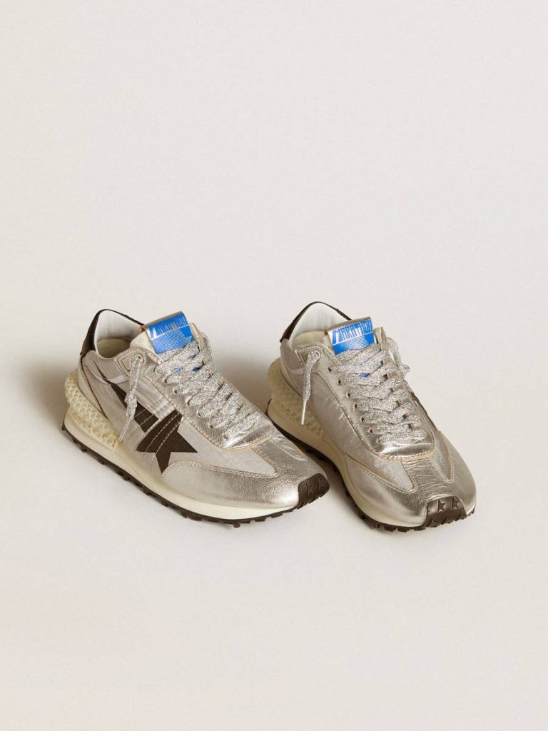 Men’s Marathon With Silver Ripstop Nylon Upper And Black Star Men Golden Goose Marathon - 2