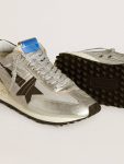 Men’s Marathon With Silver Ripstop Nylon Upper And Black Star Men Golden Goose Marathon - 4
