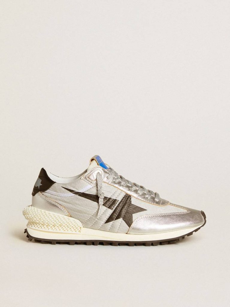 Men’s Marathon With Silver Ripstop Nylon Upper And Black Star Men Golden Goose Marathon - 1