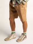 Men's Slide With Leopard Print Pony Skin Star And Black Flash Men Slide Golden Goose - 3