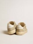 Men's Soul Star In Dove-Gray Suede With White Leather Heel Tab And Tongue Golden Goose Ggdb Classics Men - 5