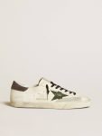Men's Super-Star In Nappa With Green Leather Star And Gray Leather Heel Tab Super-Star Golden Goose Men - 1