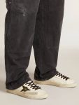 Men's Super-Star In Nappa With Green Leather Star And Gray Leather Heel Tab Super-Star Golden Goose Men - 3