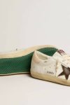 Men’s Super-Star Sneakers With Brown Suede Star And Pink Heel Tab Men Optical White Super-Star Golden Goose - 3