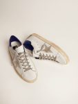 Men's Super-Star With Suede Star And Blue Heel Tab Golden Goose Men Super-Star - 2