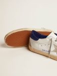 Men's Super-Star With Suede Star And Blue Heel Tab Golden Goose Men Super-Star - 4