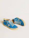 Mid Star In Suede With Metallic Leather Star And Leather Heel Tab Men Mid Star Golden Goose - 2