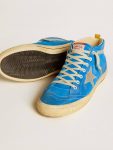 Mid Star In Suede With Metallic Leather Star And Leather Heel Tab Men Mid Star Golden Goose - 3