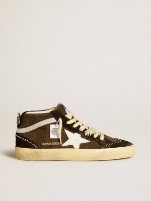 Mid Star Ltd In Black Denim With Suede Inserts With Swarovski Crystals Mid Star Women Golden Goose - 1